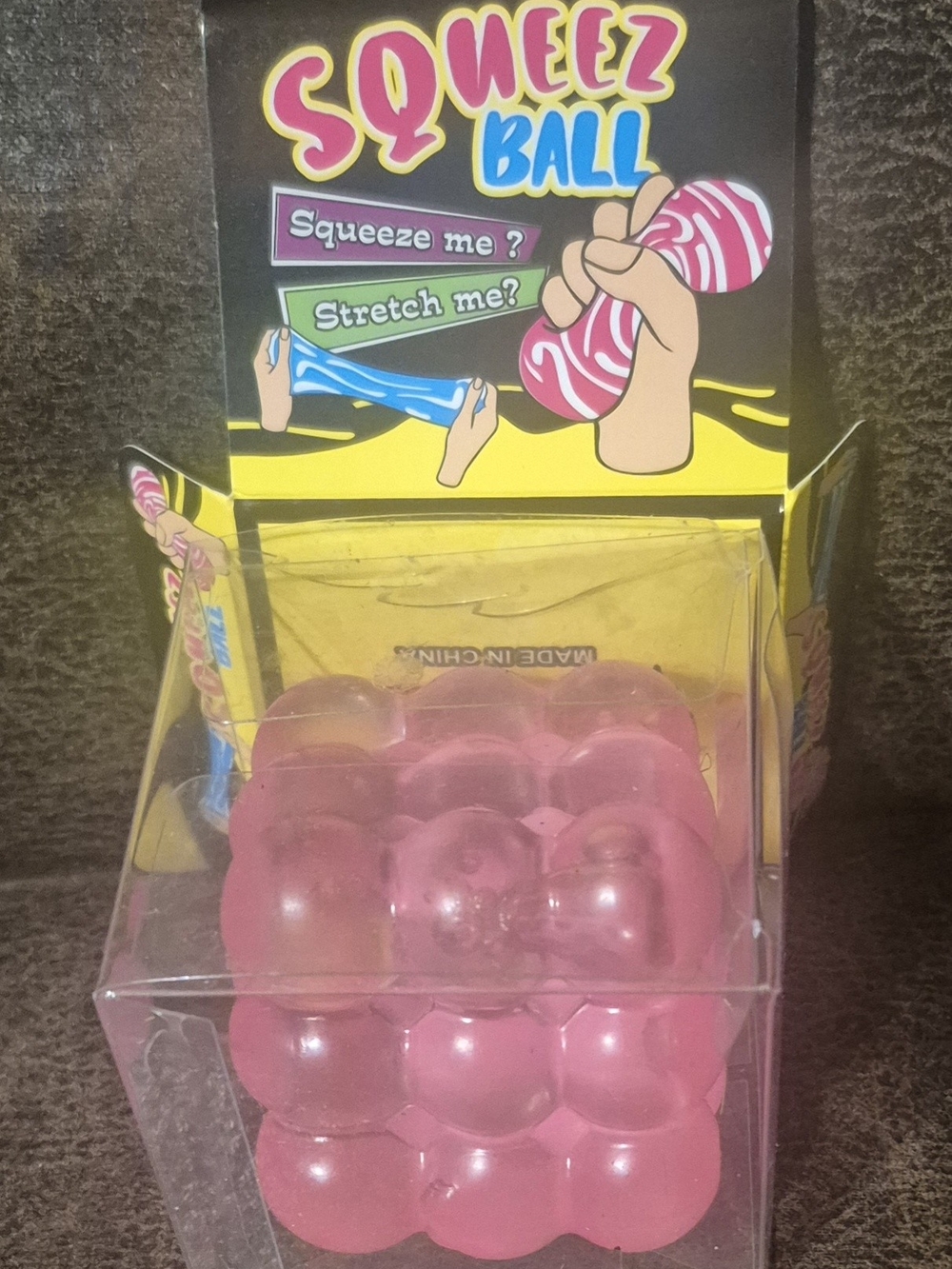 Squeez Ball Pink Stress Toy